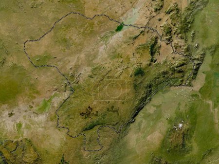 Photo for Iringa, region of Tanzania. Low resolution satellite map - Royalty Free Image