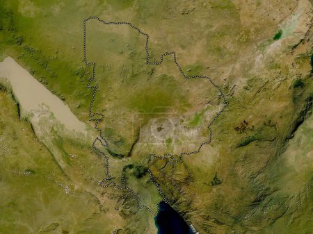 Photo for Mbeya, region of Tanzania. Low resolution satellite map - Royalty Free Image