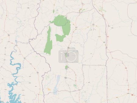 Téléchargez les photos : Centrale, region of Togo. Open Street Map - en image libre de droit