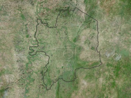 Foto de Kara, región de Togo. Mapa de satélite de alta resolución - Imagen libre de derechos