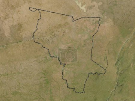 Téléchargez les photos : Savanes, region of Togo. Low resolution satellite map - en image libre de droit