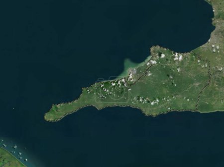 Téléchargez les photos : Siparia, region of Trinidad and Tobago. High resolution satellite map - en image libre de droit