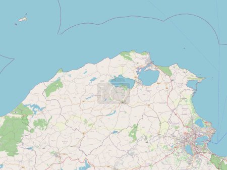 Bizerte, provincia de Túnez. Mapa de calle abierto