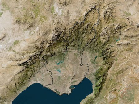 Foto de Adana, province of Turkiye. Low resolution satellite map - Imagen libre de derechos