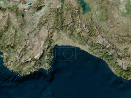Photo for Antalya, province of Turkiye. High resolution satellite map - Royalty Free Image