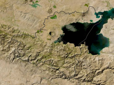 Photo for Bitlis, province of Turkiye. Low resolution satellite map - Royalty Free Image