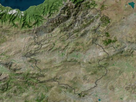 Photo for Erzurum, province of Turkiye. High resolution satellite map - Royalty Free Image