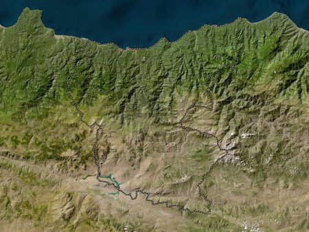 Foto de Giresun, provincia de Turkiye. Mapa satelital de baja resolución - Imagen libre de derechos