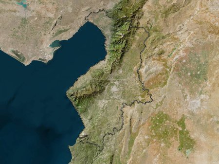 Téléchargez les photos : Hatay, province de Turkiye. Carte satellite basse résolution - en image libre de droit