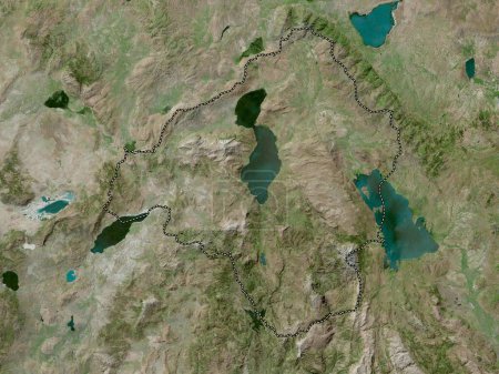 Téléchargez les photos : Isparta, province de Turkiye. Carte satellite haute résolution - en image libre de droit