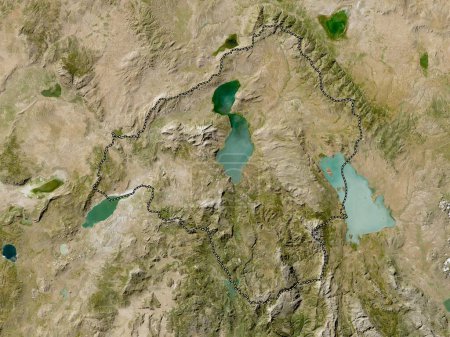 Téléchargez les photos : Isparta, province of Turkiye. Low resolution satellite map - en image libre de droit