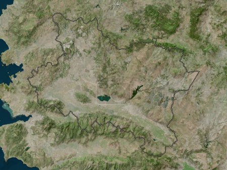 Photo for Manisa, province of Turkiye. High resolution satellite map - Royalty Free Image