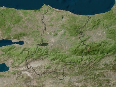 Téléchargez les photos : Sakarya, province of Turkiye. High resolution satellite map - en image libre de droit