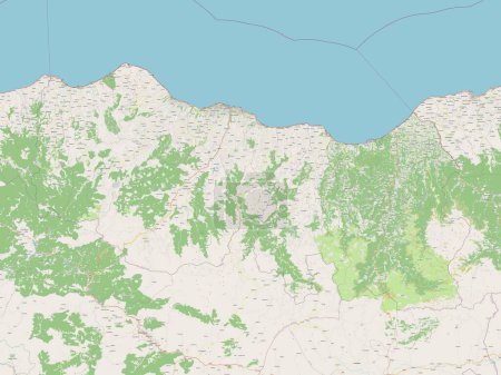 Photo for Trabzon, province of Turkiye. Open Street Map - Royalty Free Image