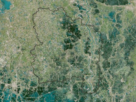 Foto de Ang Thong, province of Thailand. High resolution satellite map - Imagen libre de derechos
