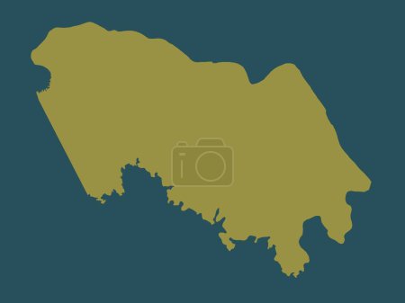 Photo for Bueng Kan, province of Thailand. Solid color shape - Royalty Free Image
