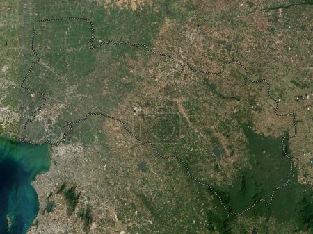 Foto de Chachoengsao, province of Thailand. Low resolution satellite map - Imagen libre de derechos