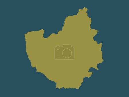 Photo for Phayao, province of Thailand. Solid color shape - Royalty Free Image