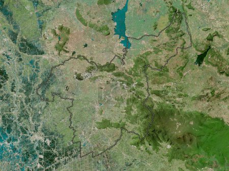 Foto de Saraburi, province of Thailand. High resolution satellite map - Imagen libre de derechos