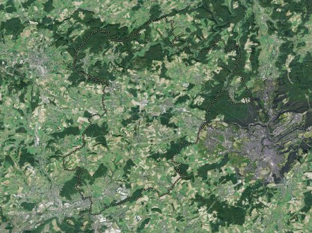 Foto de Cantón Capellen, cantón de Luxemburgo. Mapa de satélite de alta resolución - Imagen libre de derechos