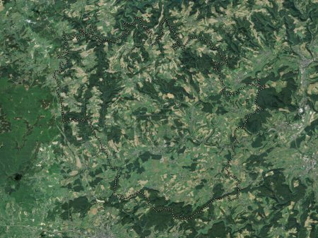 Photo for Canton Redange, canton of Luxembourg. High resolution satellite map - Royalty Free Image