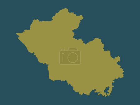 Photo for Fermanagh, region of Northern Ireland. Solid color shape - Royalty Free Image