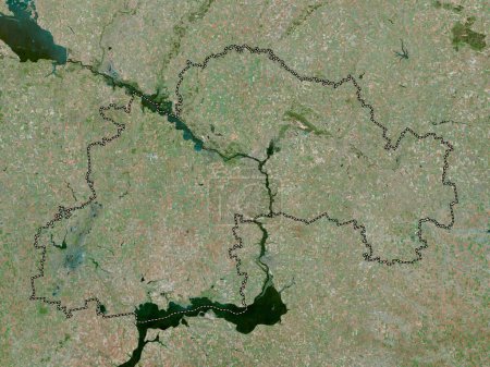 Téléchargez les photos : Dnipropetrov'k, région de l'Ukraine. Carte satellite haute résolution - en image libre de droit