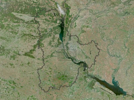 Téléchargez les photos : Kiev, région d'Ukraine. Carte satellite haute résolution - en image libre de droit