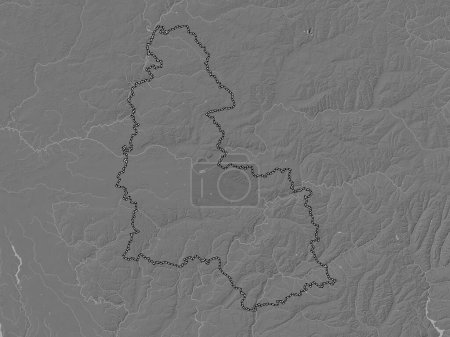 Photo for Sumy, region of Ukraine. Bilevel elevation map with lakes and rivers - Royalty Free Image