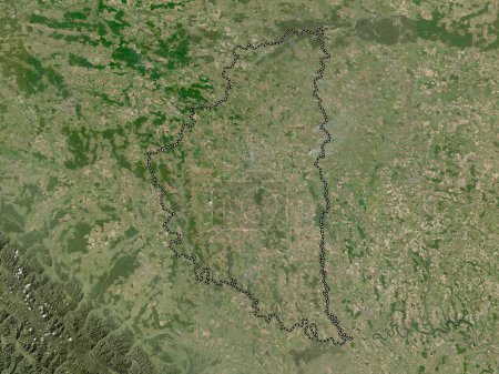 Foto de Ternopil ', región de Ucrania. Mapa satelital de baja resolución - Imagen libre de derechos