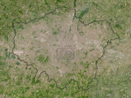Photo for London, region of United Kingdom. Low resolution satellite map - Royalty Free Image