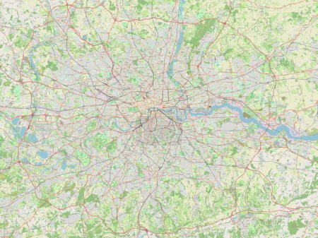 Foto de Londres, región del Reino Unido. Mapa de calle abierto - Imagen libre de derechos