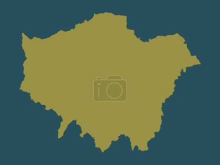 Photo for London, region of United Kingdom. Solid color shape - Royalty Free Image