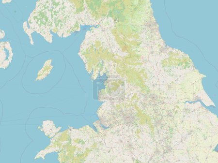 Photo for North West, region of United Kingdom. Open Street Map - Royalty Free Image
