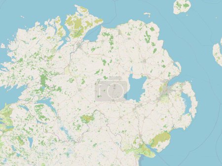 Photo for Northern Ireland, region of United Kingdom. Open Street Map - Royalty Free Image