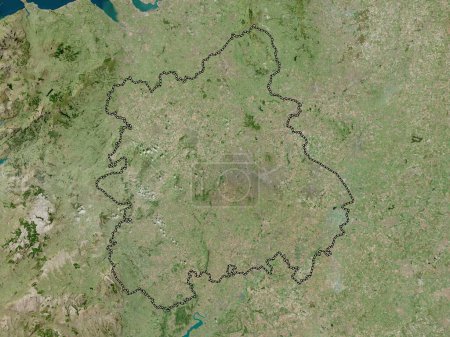 Foto de West Midlands, región del Reino Unido. Mapa de satélite de alta resolución - Imagen libre de derechos
