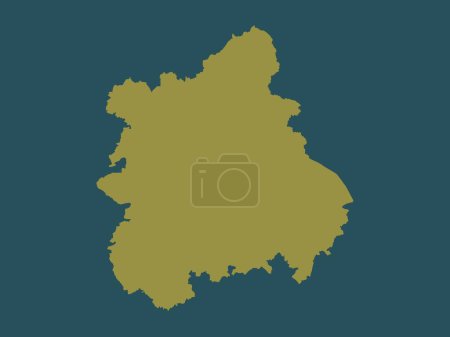 Photo for West Midlands, region of United Kingdom. Solid color shape - Royalty Free Image