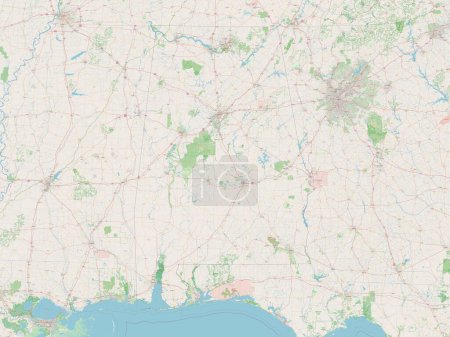 Photo for Alabama, state of United States of America. Open Street Map - Royalty Free Image