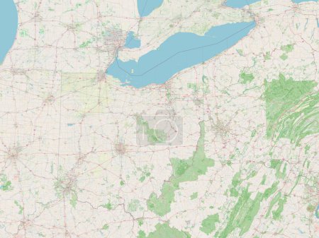 Foto de Ohio, estado de los Estados Unidos de América. Mapa de calle abierto - Imagen libre de derechos