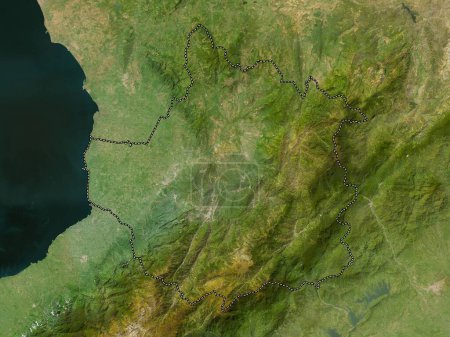 Foto de Trujillo, estado de Venezuela. Mapa satelital de baja resolución - Imagen libre de derechos