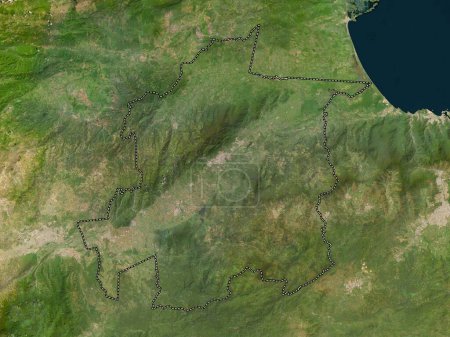 Photo for Yaracuy, state of Venezuela. Low resolution satellite map - Royalty Free Image