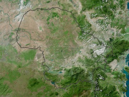 ak Lak, province of Vietnam. High resolution satellite map