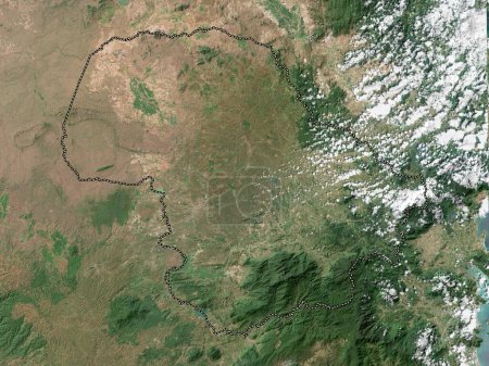 Foto de Ak Lak, provincia de Vietnam. Mapa satelital de baja resolución - Imagen libre de derechos