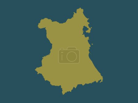 Photo for Phu Yen, province of Vietnam. Solid color shape - Royalty Free Image