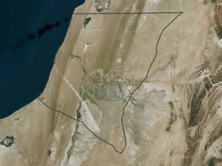 Photo for Laayoune-Sakia El Hamra, province of Western Sahara. High resolution satellite map - Royalty Free Image