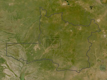 Photo for North-Western, province of Zambia. Low resolution satellite map - Royalty Free Image