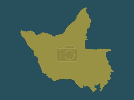 Photo for Matabeleland North, province of Zimbabwe. Solid color shape - Royalty Free Image