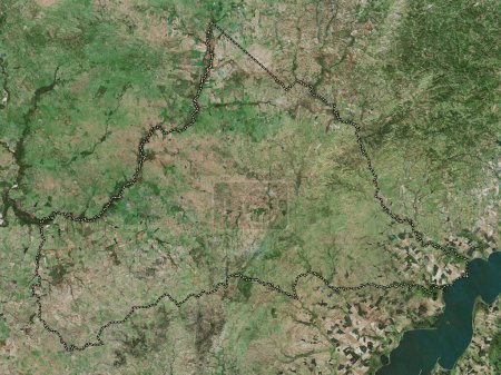 Foto de Cerro Largo, departamento de Uruguay. Mapa de satélite de alta resolución - Imagen libre de derechos