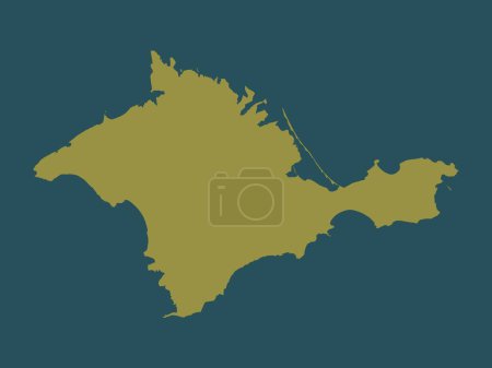 Foto de Crimea, república autónoma de Ucrania. Forma de color sólido - Imagen libre de derechos