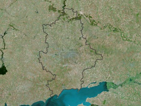 Téléchargez les photos : Donet'k, région d'Ukraine. Carte satellite haute résolution - en image libre de droit
